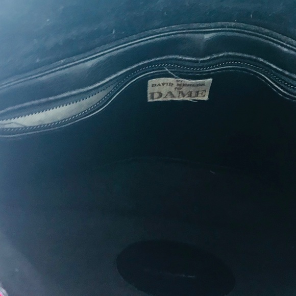 David mehler for Dame Black Leather Clutch - Picture 4 of 7